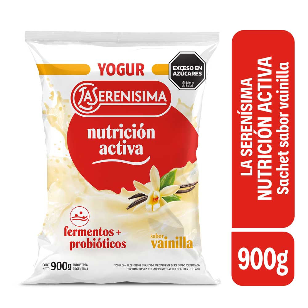 Yogur Sabor Vainilla Semidescremado 900 Grs La Serenisima