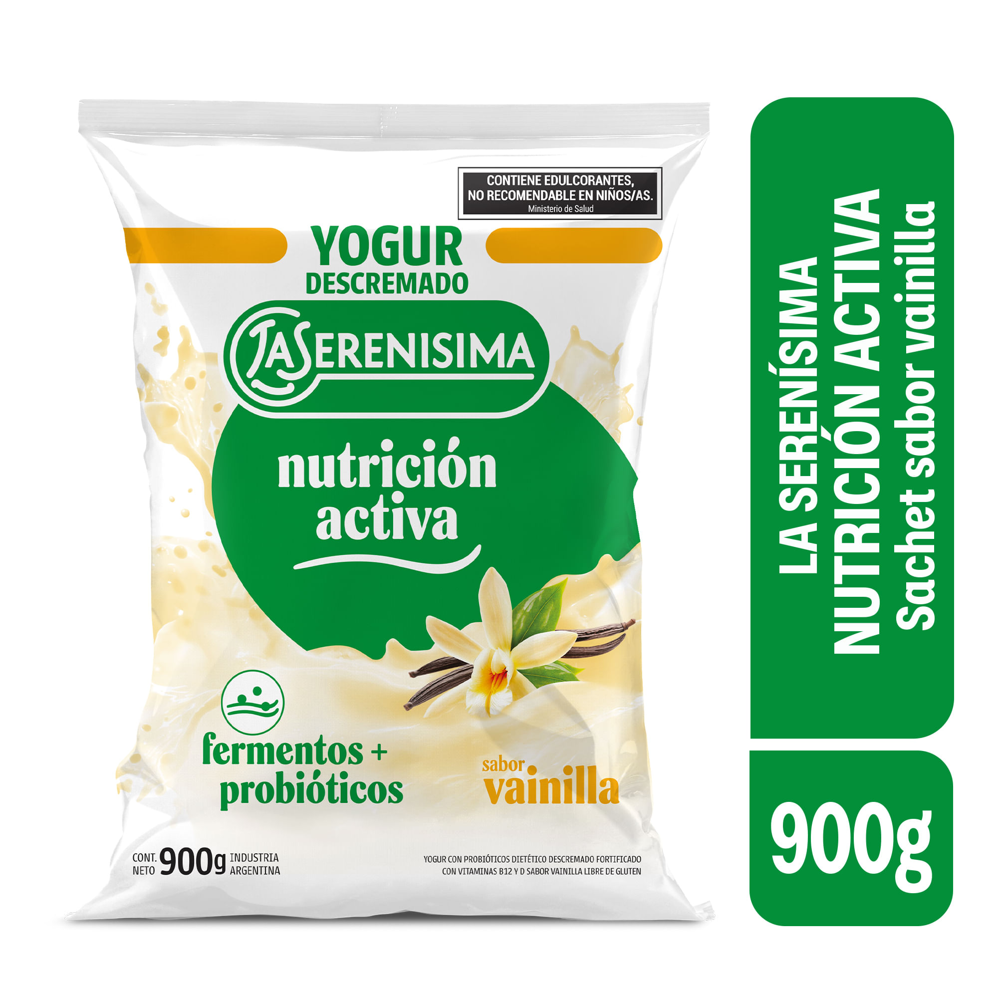 Yogurt Sabor Vainilla Descremado 900 Grs La Serenisima