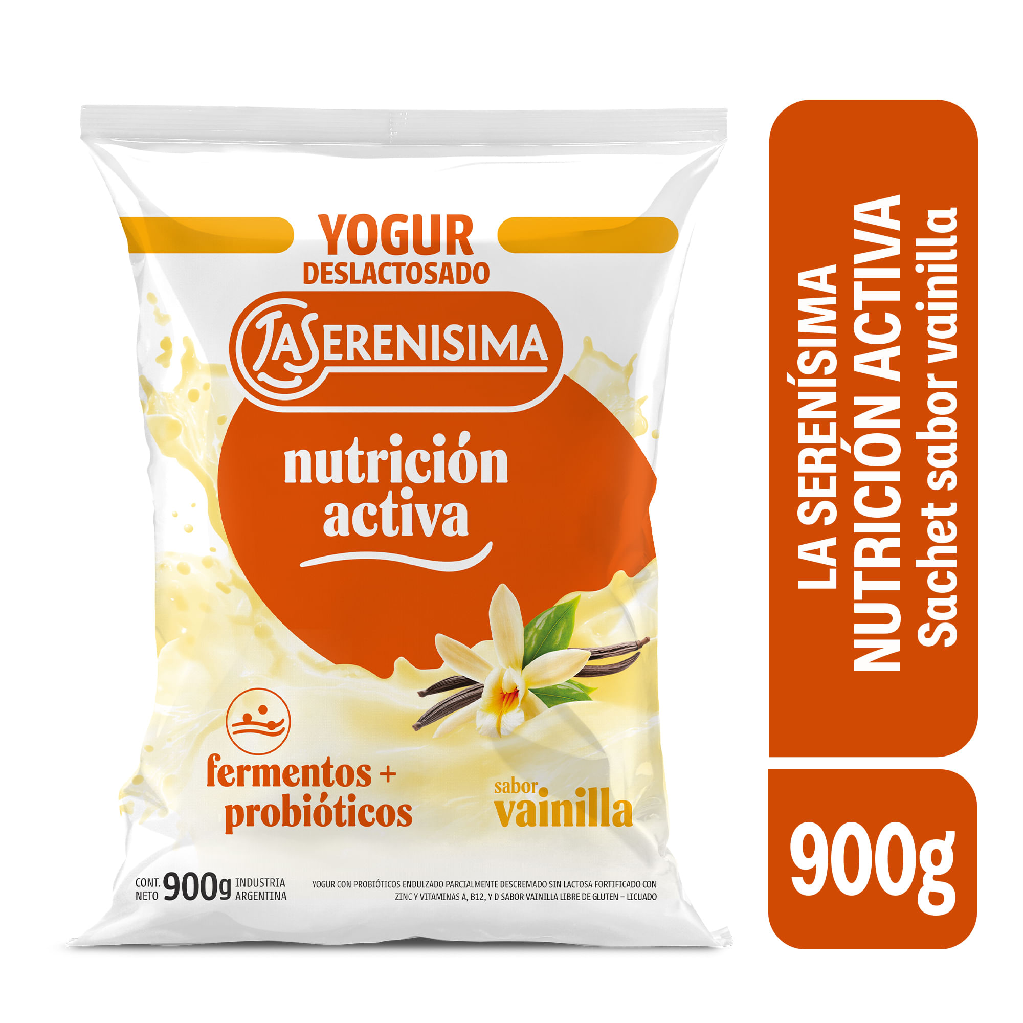 Yogur Sabor Vainilla Semidescremado 900 Grs La Serenisima