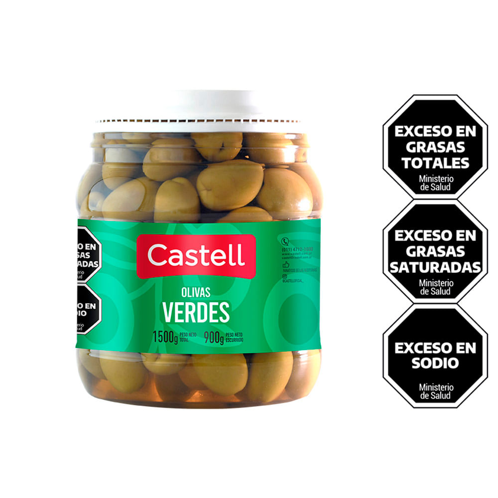 Aceitunas Verdes Castell 900 Gr