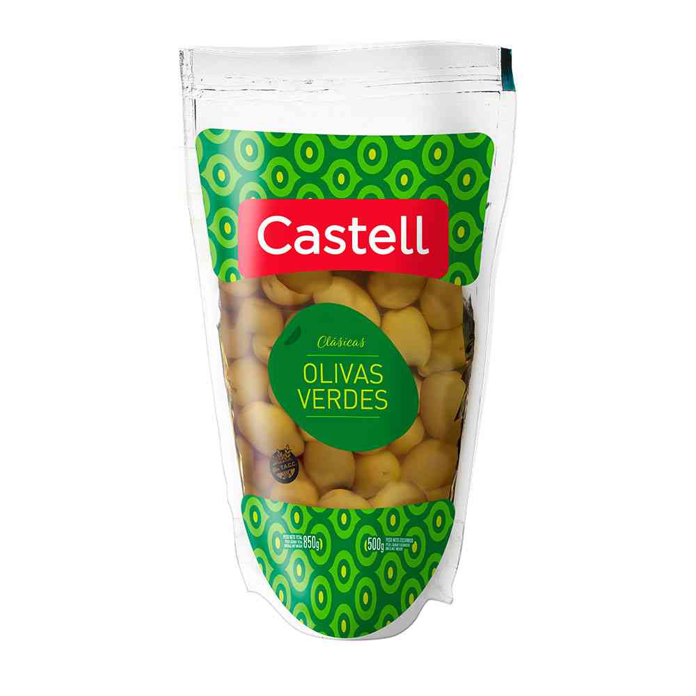 Aceitunas Verdes 500 Grs Castell