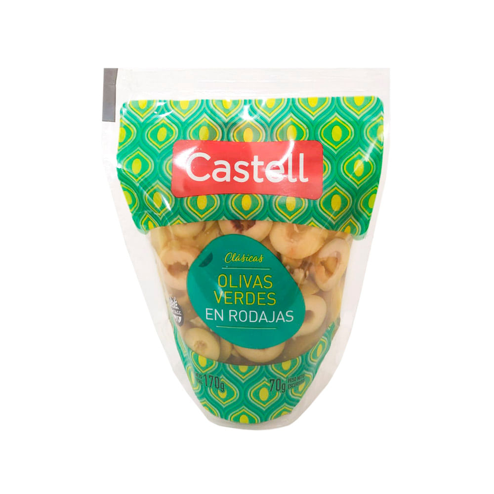 Aceitunas Castell Verdes Rodajas 70gr