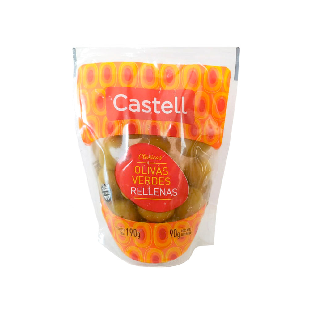 Aceitunas Castell Verdes Rellenas 90gr