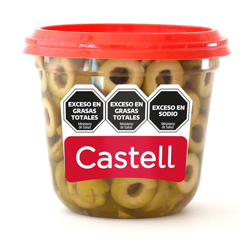 Aceitunas Verdes Descarozadas 125 Grs Castell