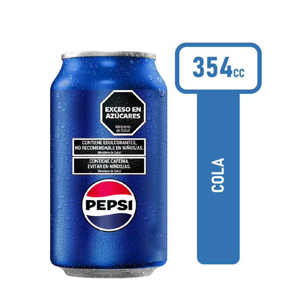 Gaseosa Sabor Cola 354 Ml Pepsi