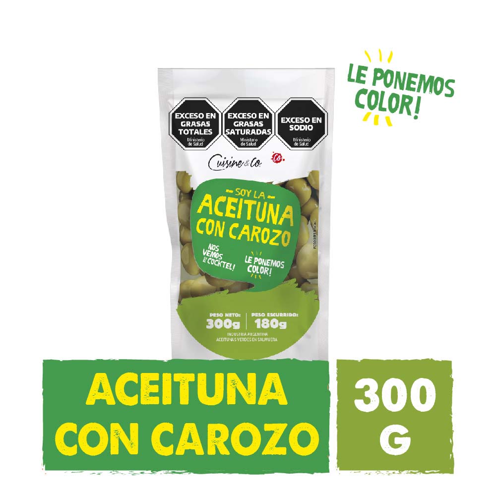 Aceitunas con Carozo 300 Grs Cuisine & Co