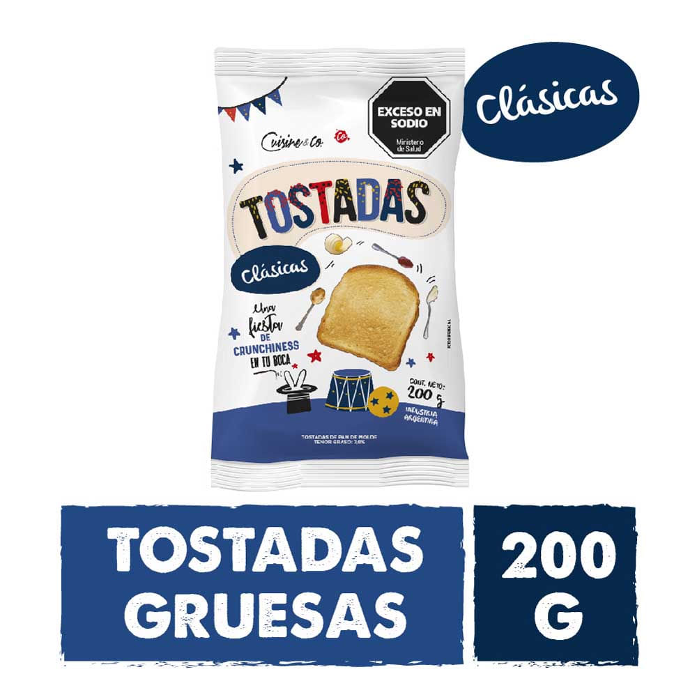 Tostadas Clásicas 200 Grs Cuisine & Co