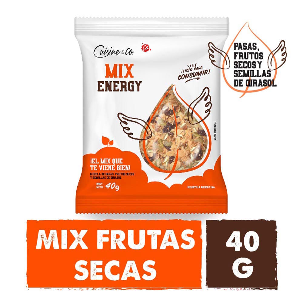 Mix Energy Frutos Secos 40 Gr Cuisine & Co