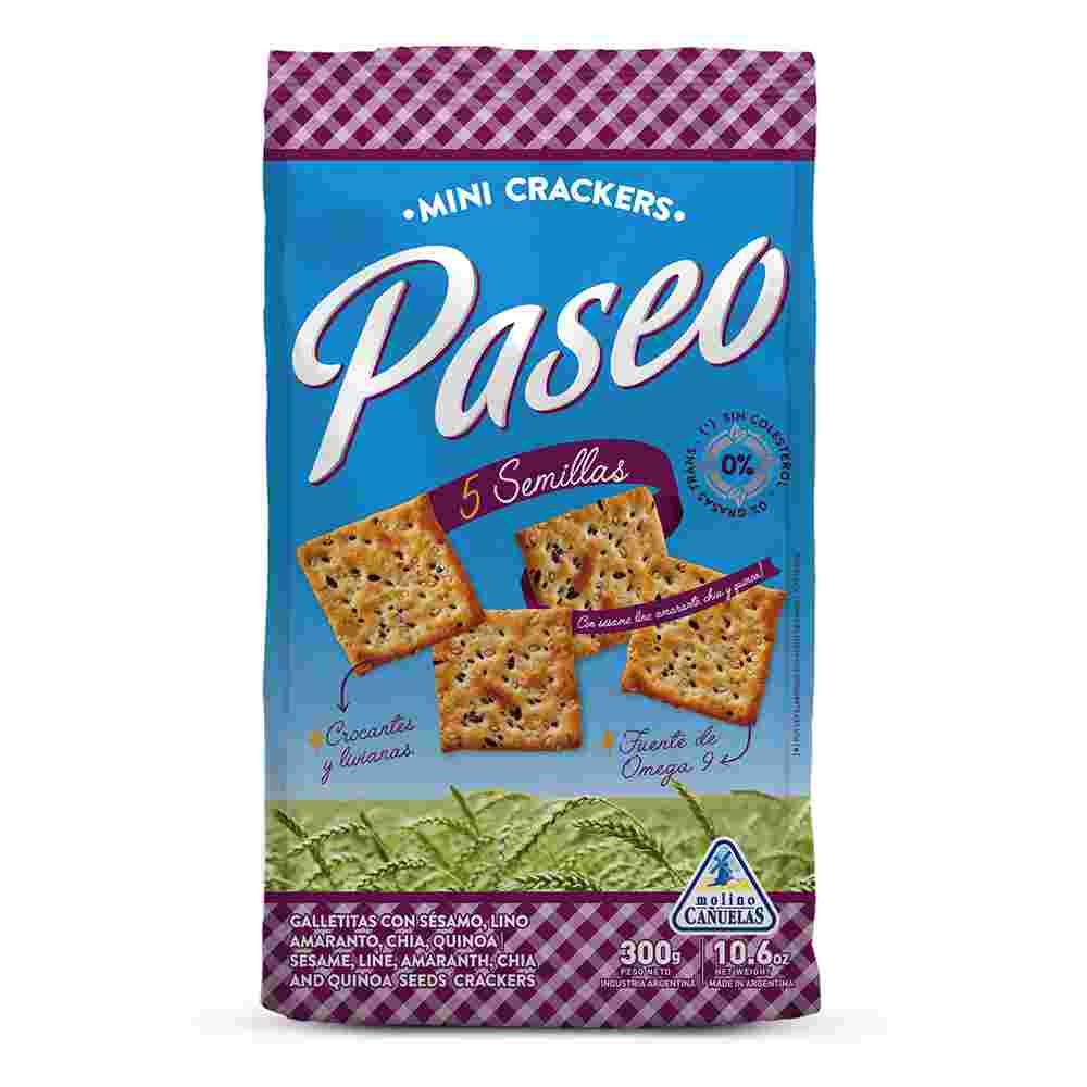 Galletitas Sabor 5 Semillas 300 Grs Paseo