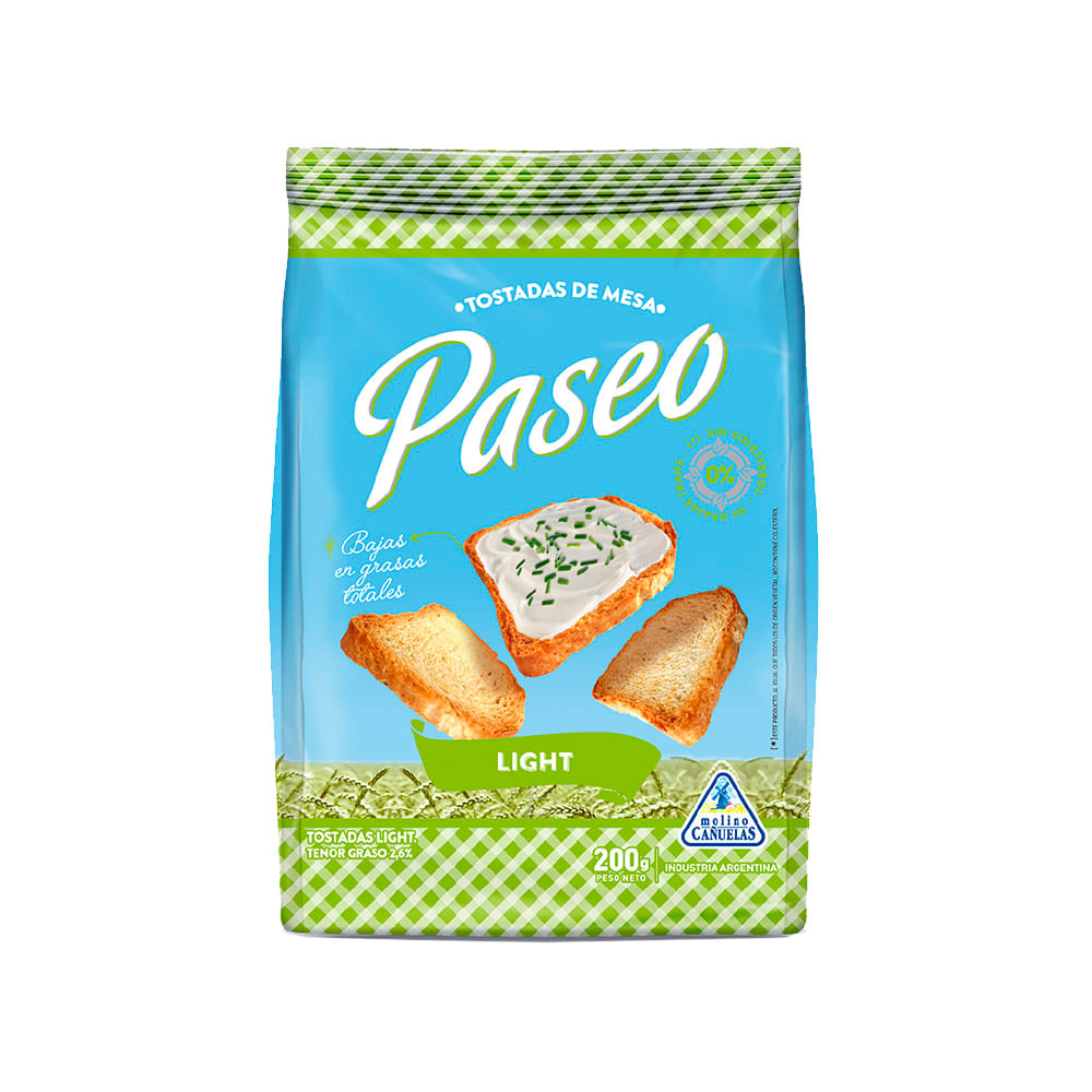 Tostadas Light X 200 Gr Paseo