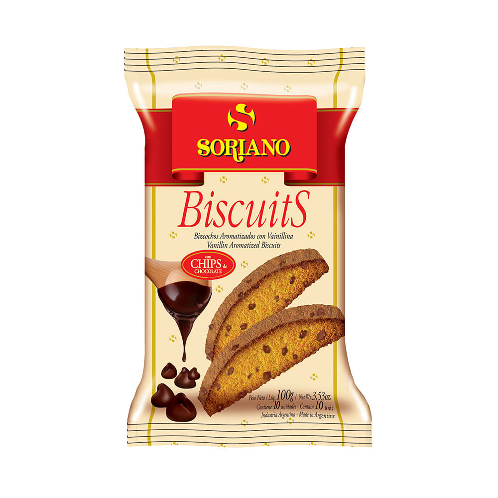 Galletitas Sabor Chocolate 100 Grs Soriano