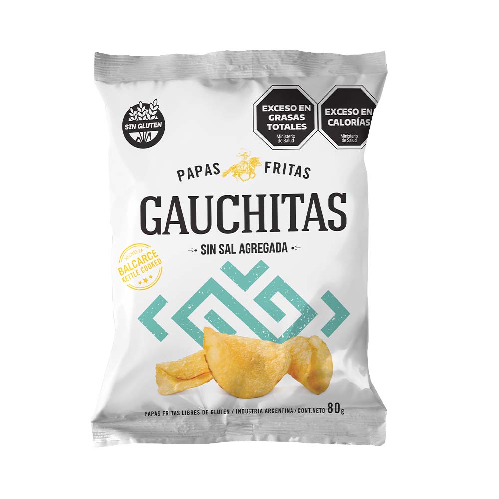Papas Fritas Sin Sal 80 Grs Gauchitas