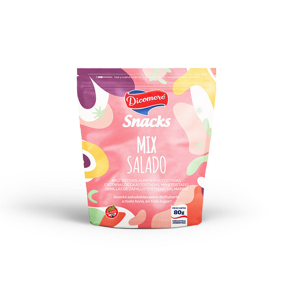 Mix de Frutos Secos Salado 80 Grs Dicomere