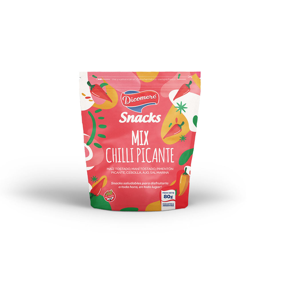 Mix de Frutos Secos Sabor Chilli Picante 80 Grs Dicomere
