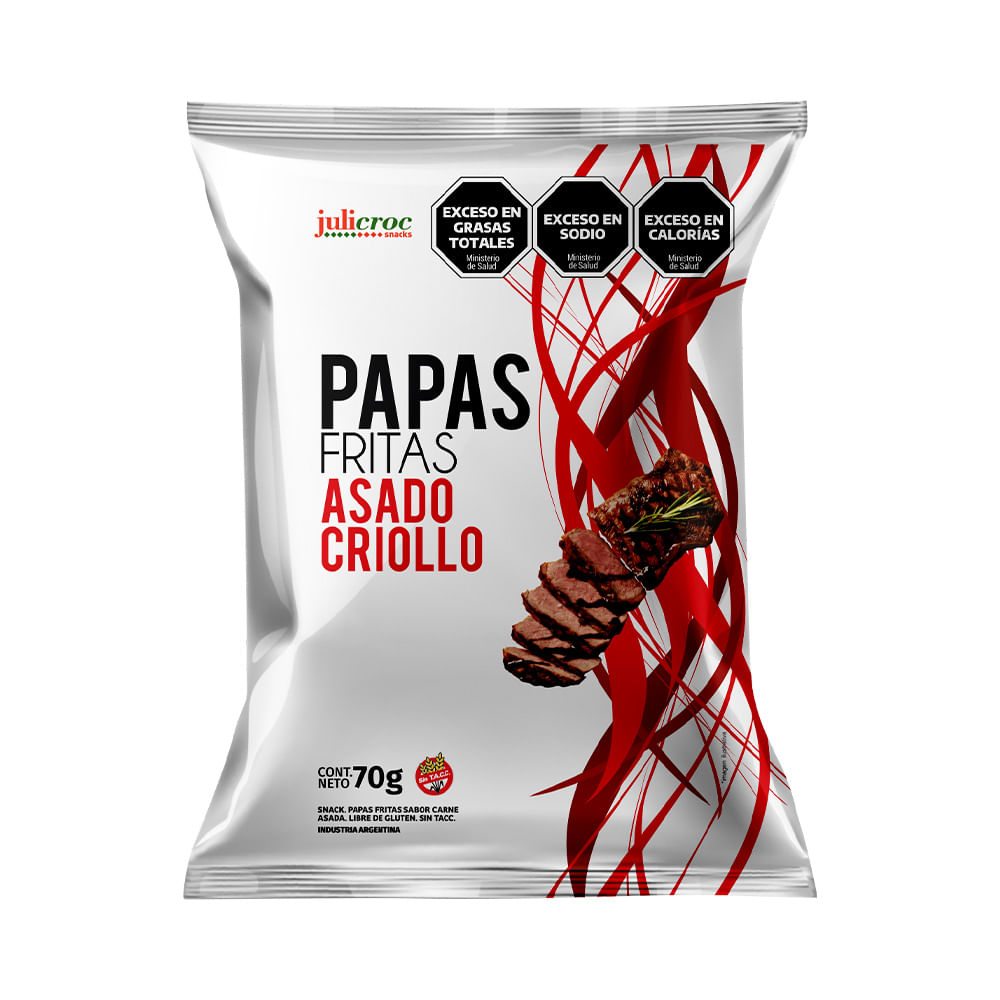 Papas Fritas Asado Criollo Sin Tacc 70 Gr Julicroc