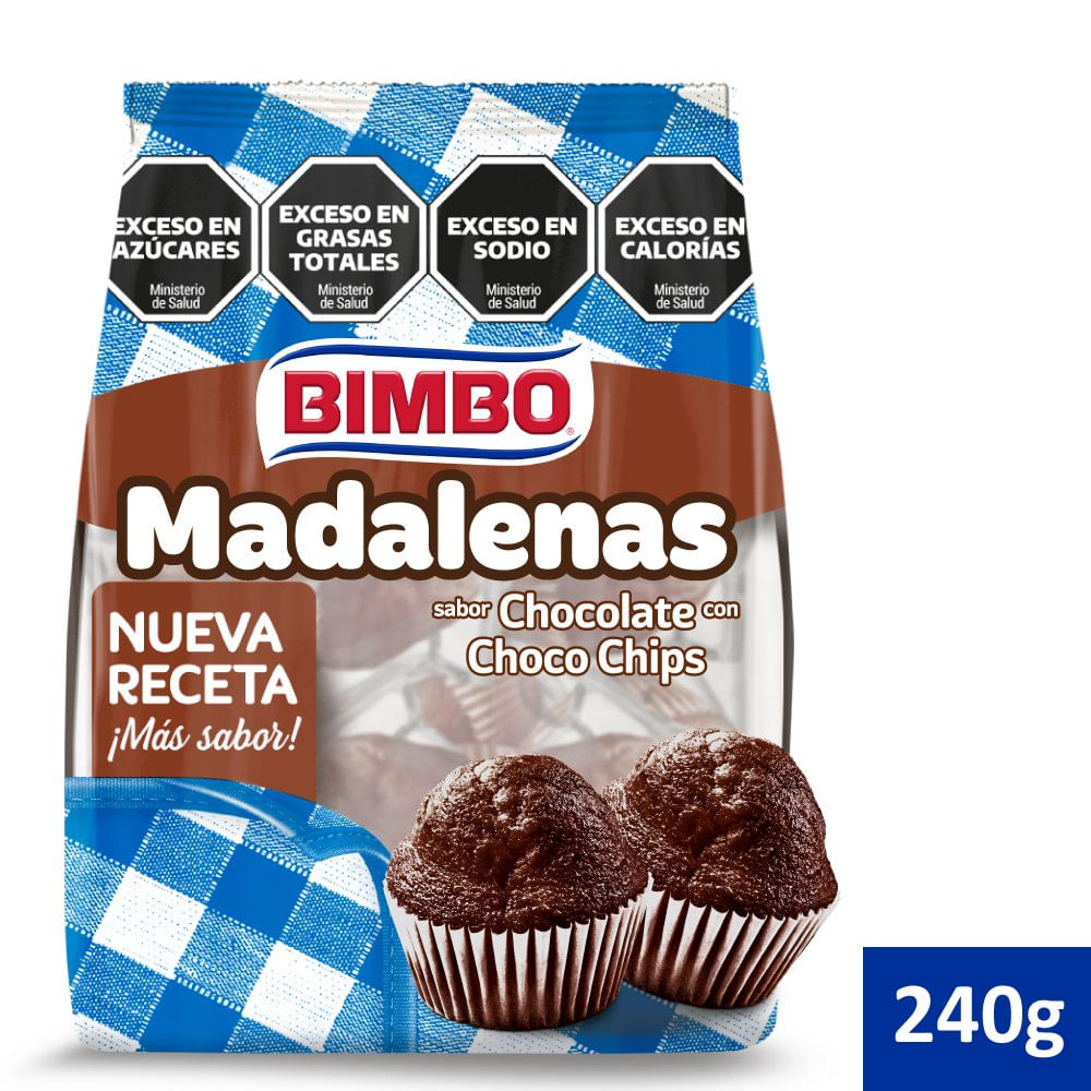 Madalena De Chocolate X 240 Grs Bimbo