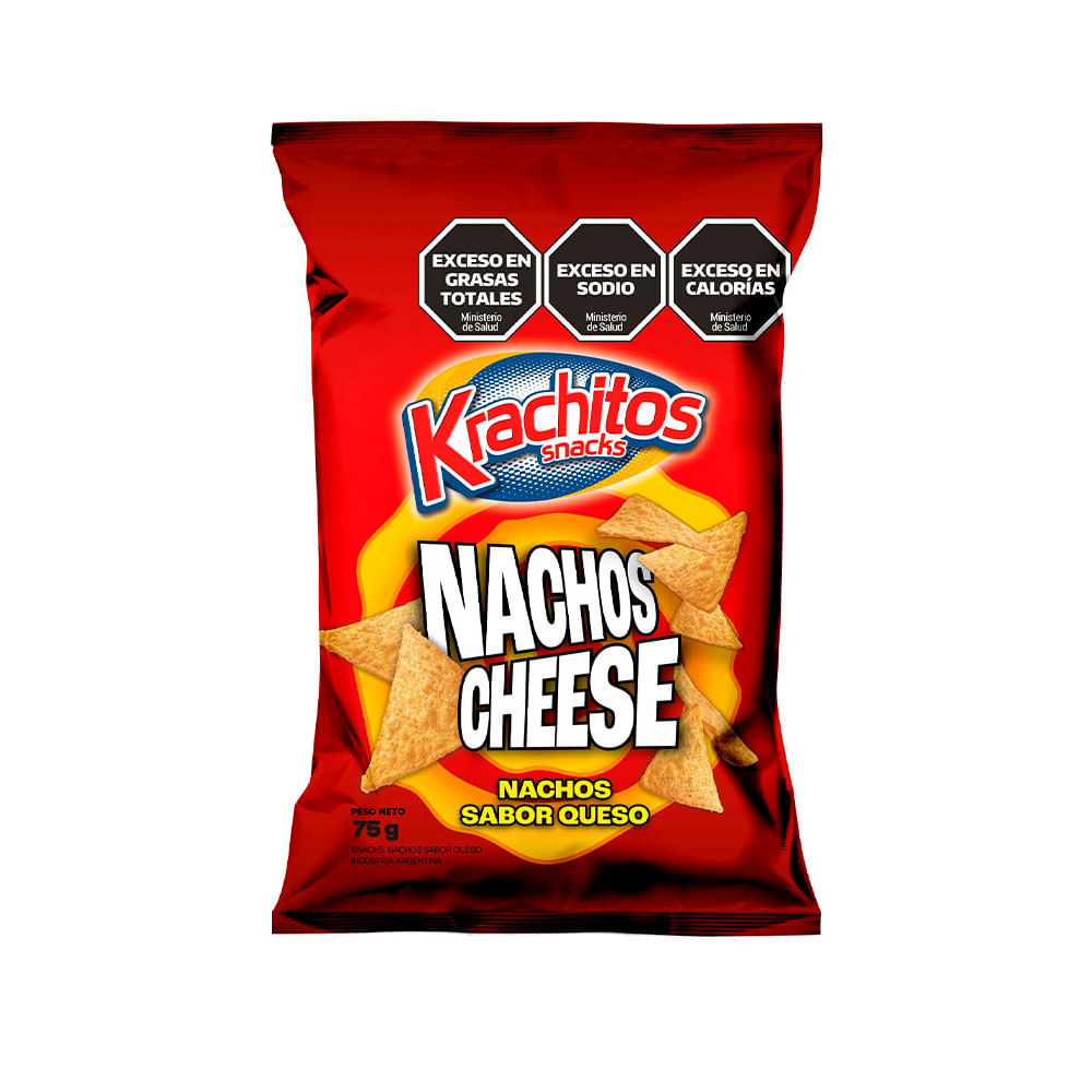 Nachos Sabor Queso 75 Grs Krach-itos