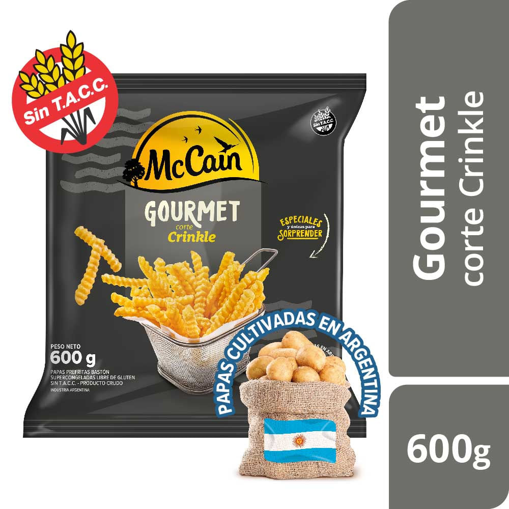 Papas Fritas Gourmet Corte Crinkle 600 Grs Mc Cain