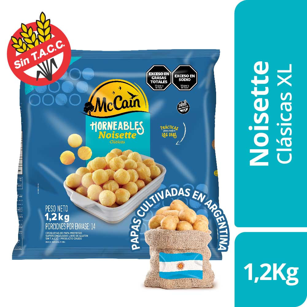 Papas Fritas Noissete Clásicas Familiar 1,2 Kg Mc Cain