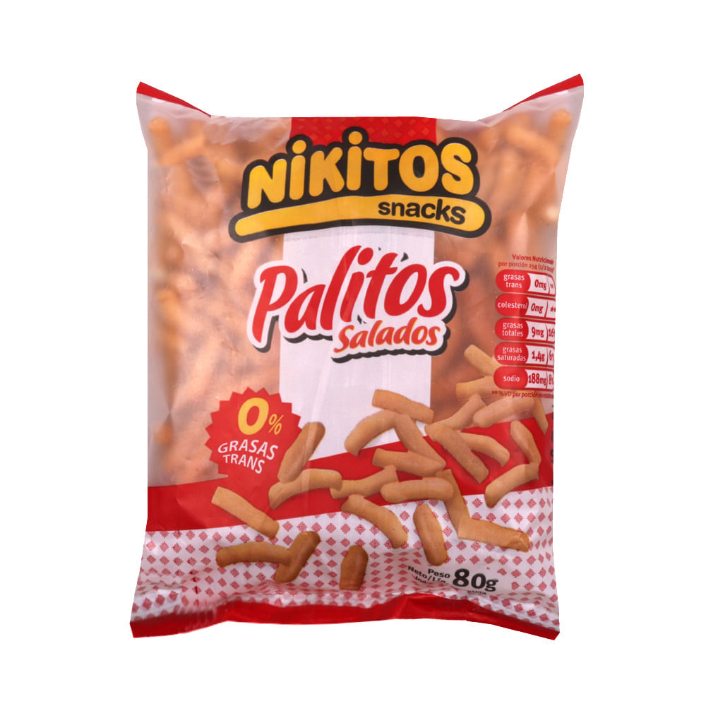 Palitos Salados Nikitos 80 Gr