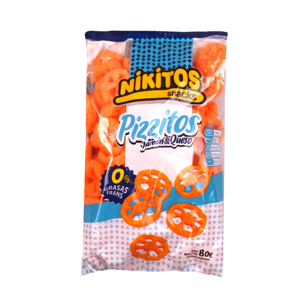 Pizzitos De Jamón Y Queso Nikitos 80 Gr