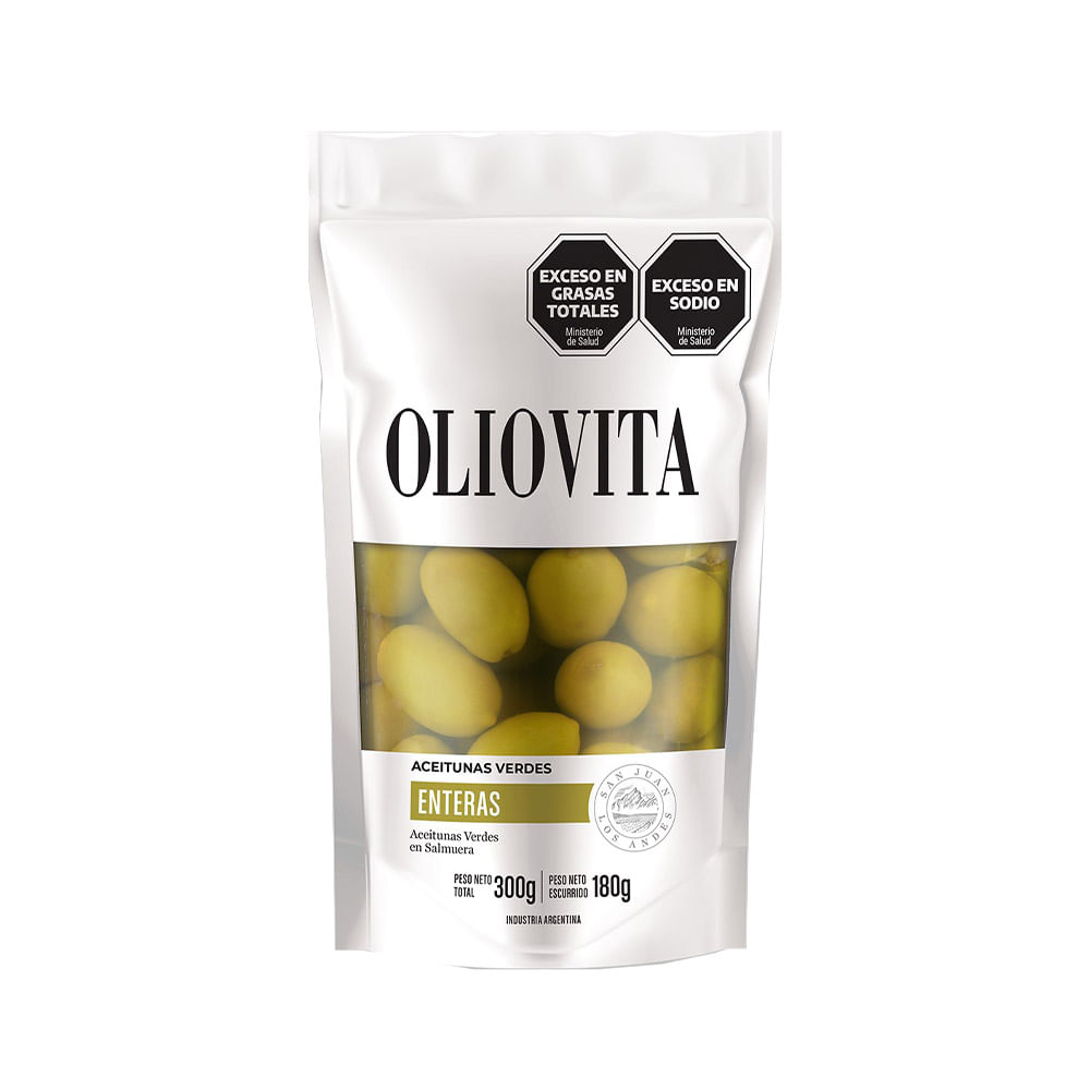 Aceitunas Verdes Enteras Oliovita 24x300