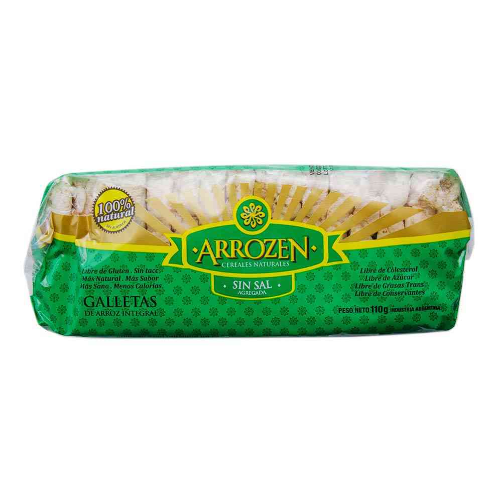 Galletitas de Arroz Integral 110 Grs Arrozen