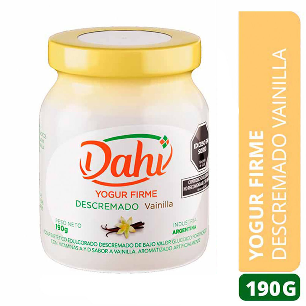Yogur Descremado Sabor Vainilla 190 Gr Dahí