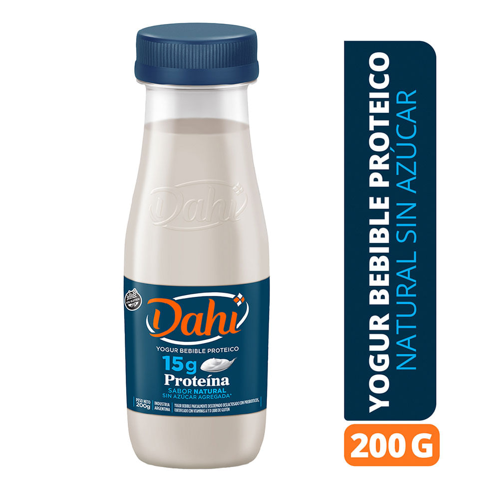 Yogurt Sabor Natural Proteico Descremado 200 Grs Dahí