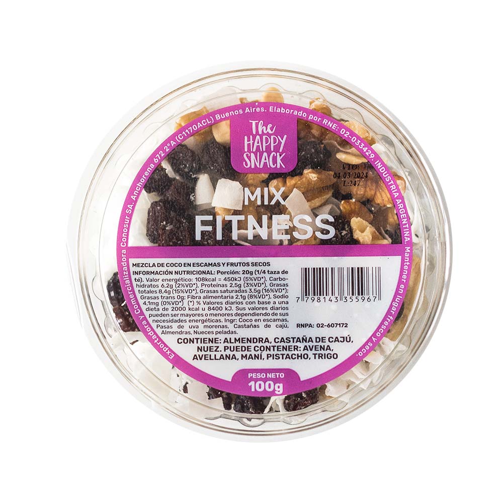 Mix de Frutos Secos x 100 Grs
