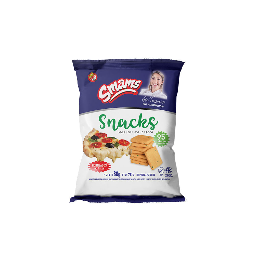 Snacks Sabor Pizza 80 Gr Smams