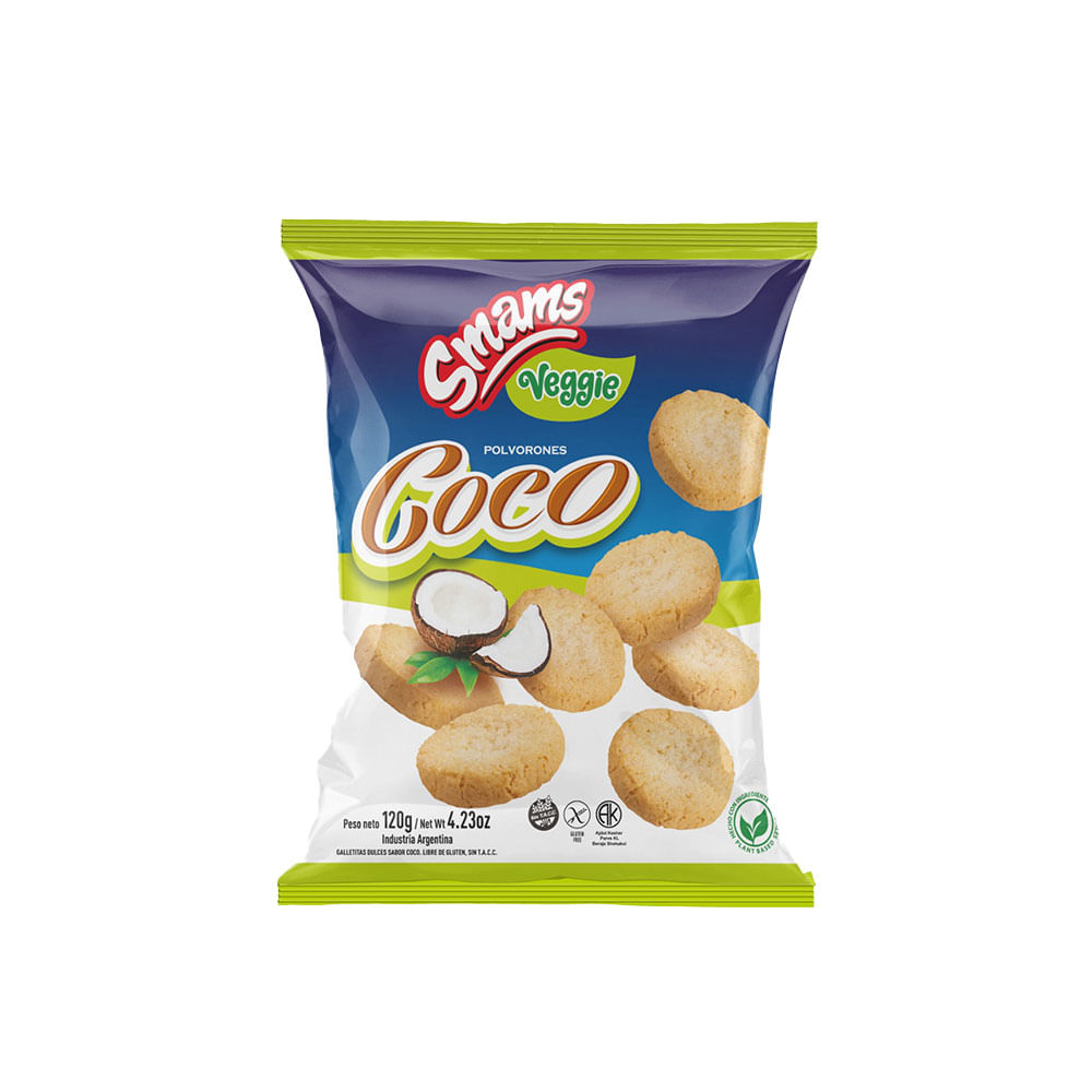 Galletitas Polvorones Sabor Coco 120 Grs Smams