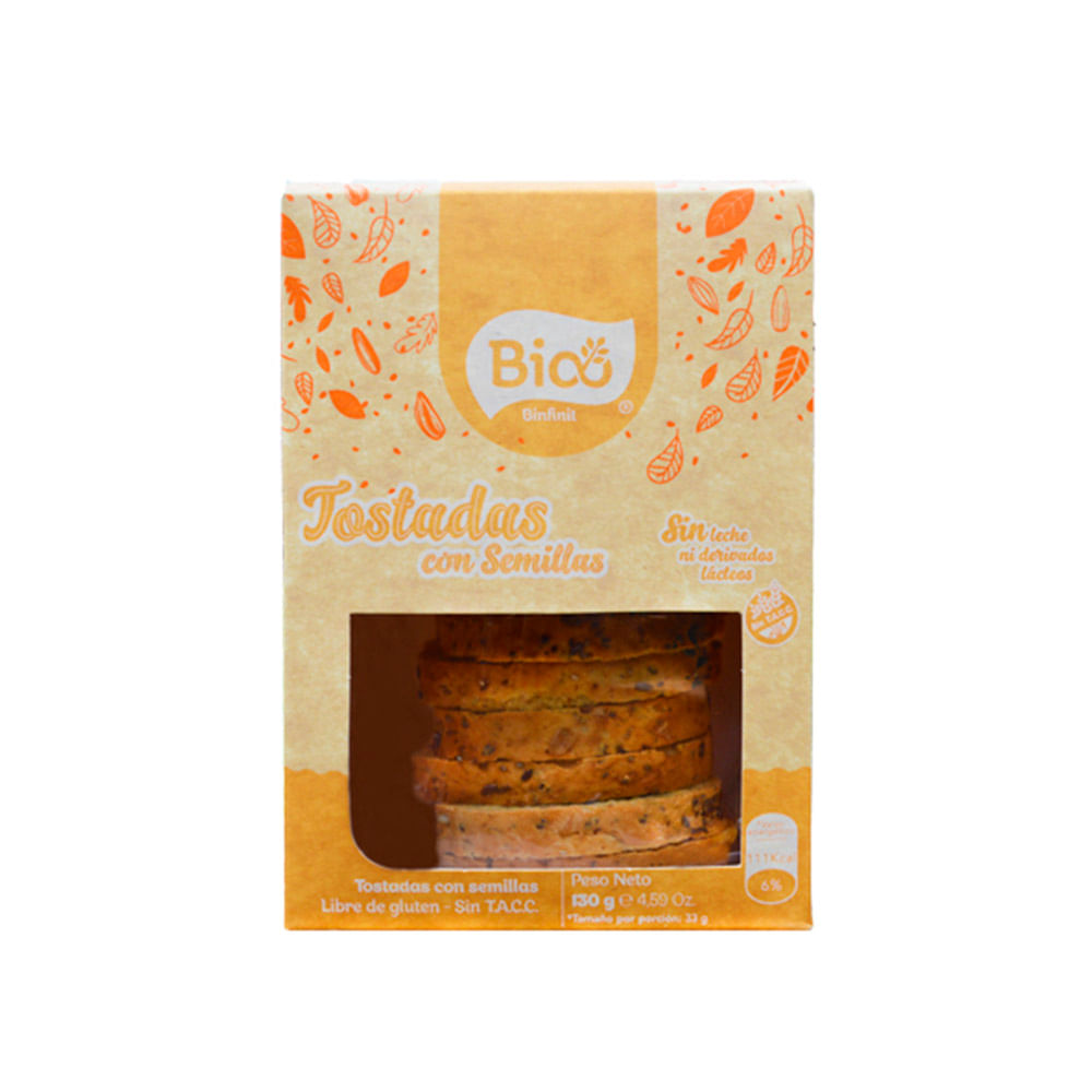 Tostadas Con Semilla 130 Gr Bio