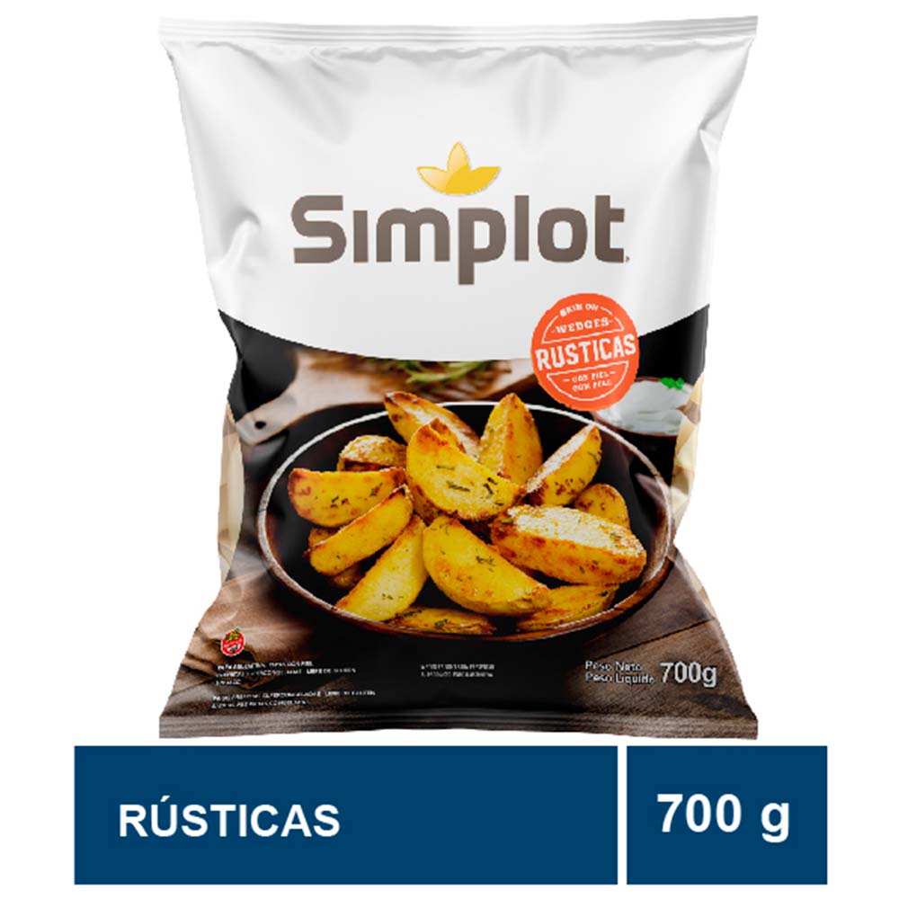 Papas Fritas Rústicas con Piel 700 Grs Simplot