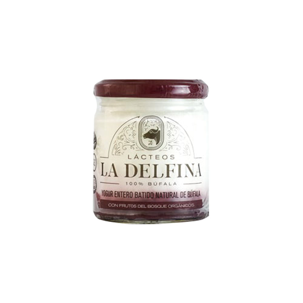 Yogurt Sabor frutos del bosque Entero 160 Grs La Delfina