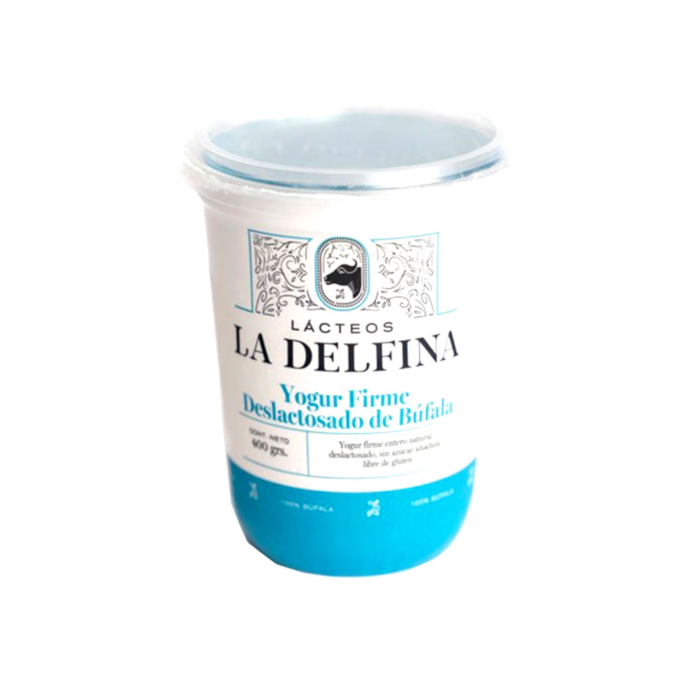 Yogur Firme Deslactozado De Búfala X 400 Gr La Delfina