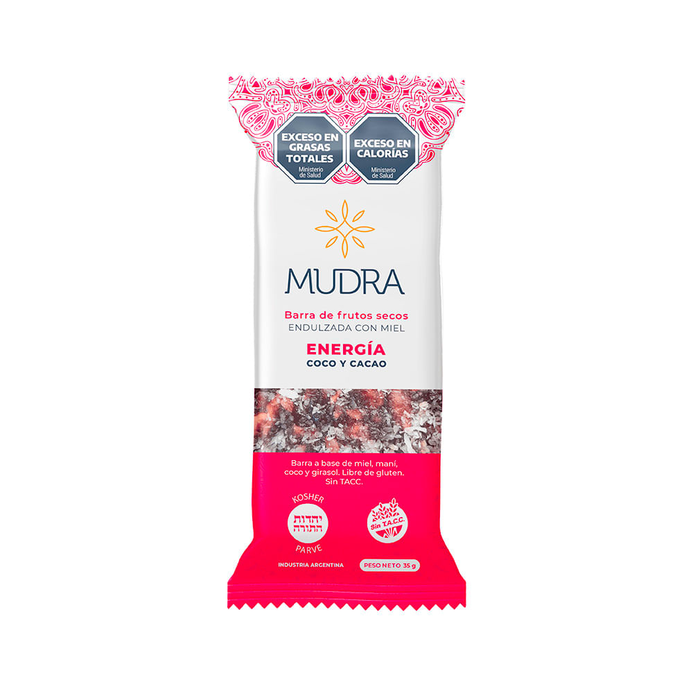 Barra De Frutos Secos Energia 35 Gr Mudra