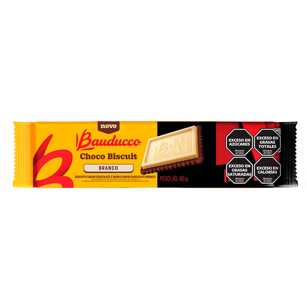 Galletitas Bauducco Chocolate Blanco 80 Gr