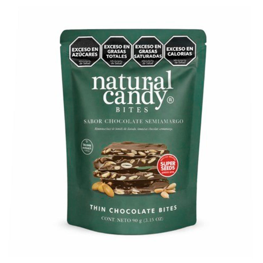 Snacks Frutos Secos Sabor Chocolate Semiamargo 90 Grs Natural Candy