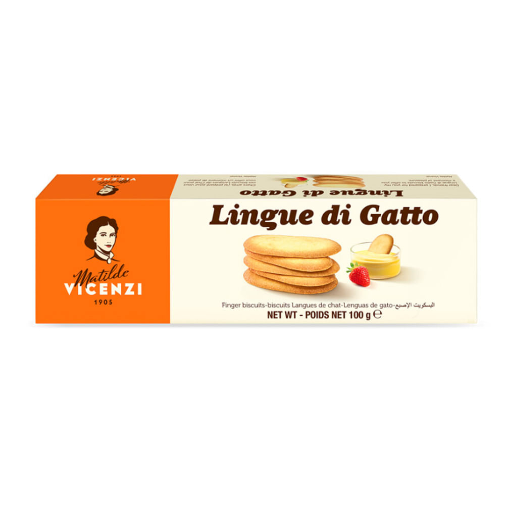 Galletitas Lingue Di Gatto 100 G Vicenzi