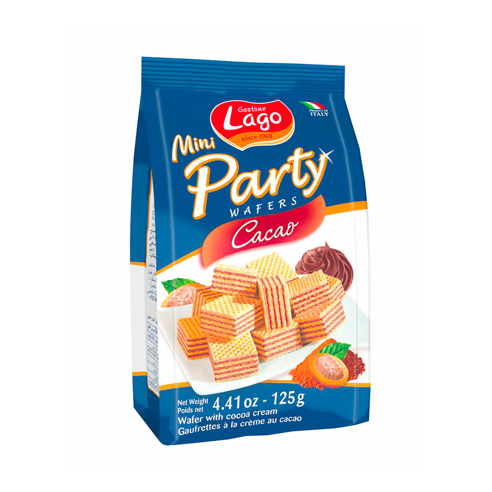 Galletitas Oblea Sabor Cacao 125 Grs Lago