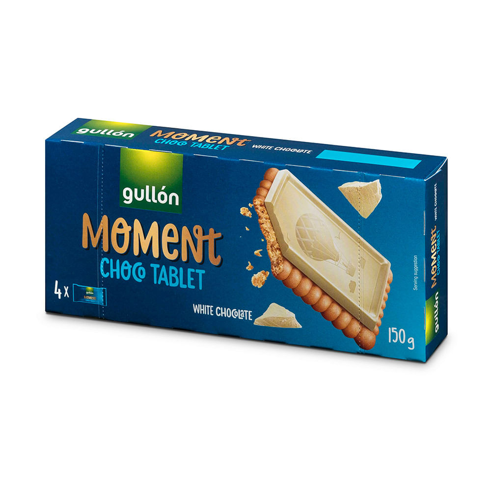 Galletitas Chocotablet Chocolate Blanco 150gr Gullon