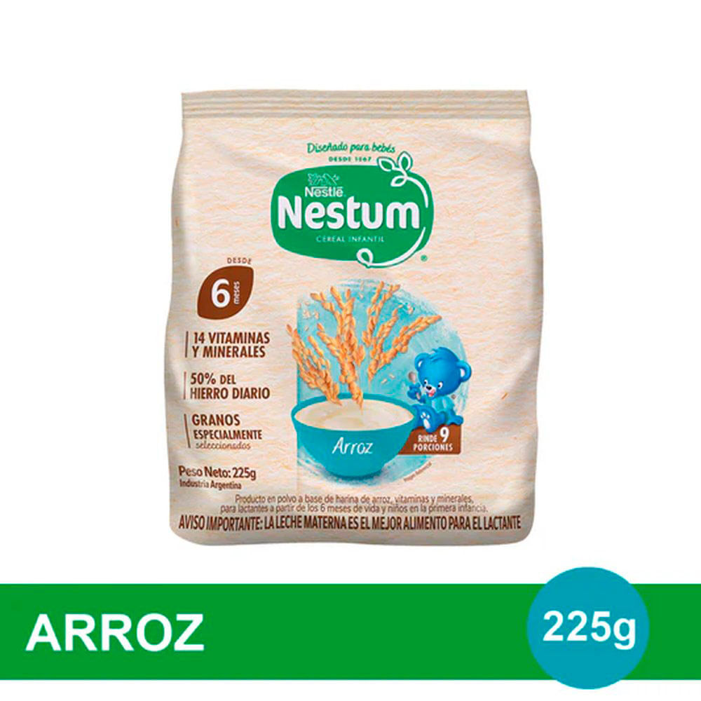Cereal Saborizado Arroz 225 Grs Nestum®