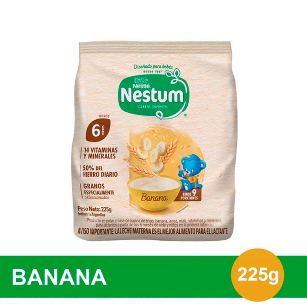 Cereal Saborizado Banana 225 Grs Nestum®