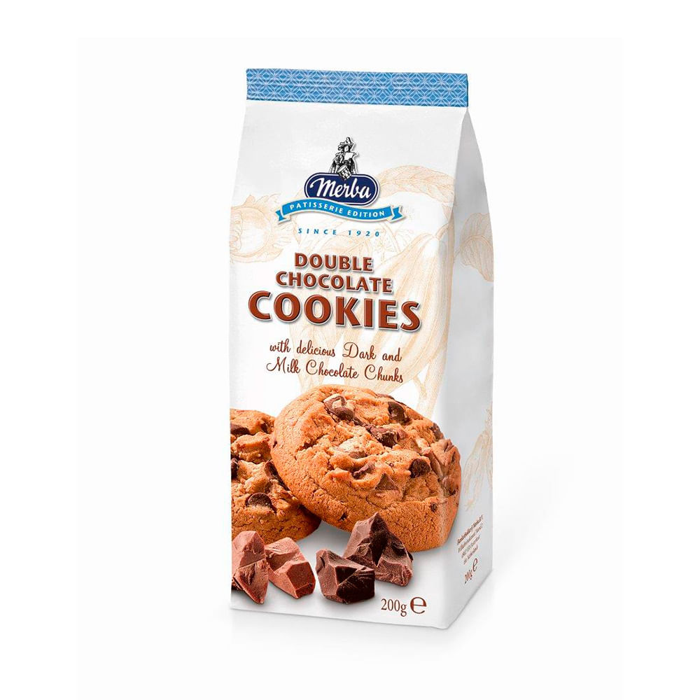 Galletitas Sabor Doble Chocolate 200 Grs Merba