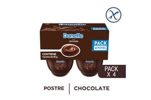 Postre de Chocolate DANETTE x 4 Unidades 380 g