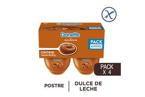 Postre de Dulce de Leche DANETTE x 4 Unidades 380 g