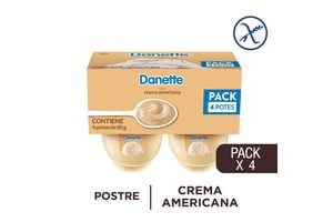 Postre de Crema Americana DANETTE x 4 Unidades 380 g