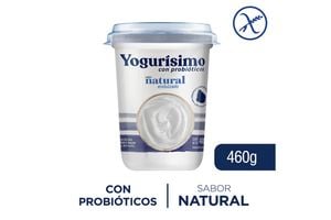 Yogur YOGURISIMO Sabor Natural Endulzado 460 g