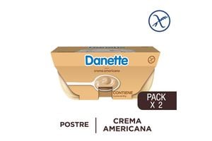 Postre de Crema Americana DANETTE x 2 Unidades de 95 g